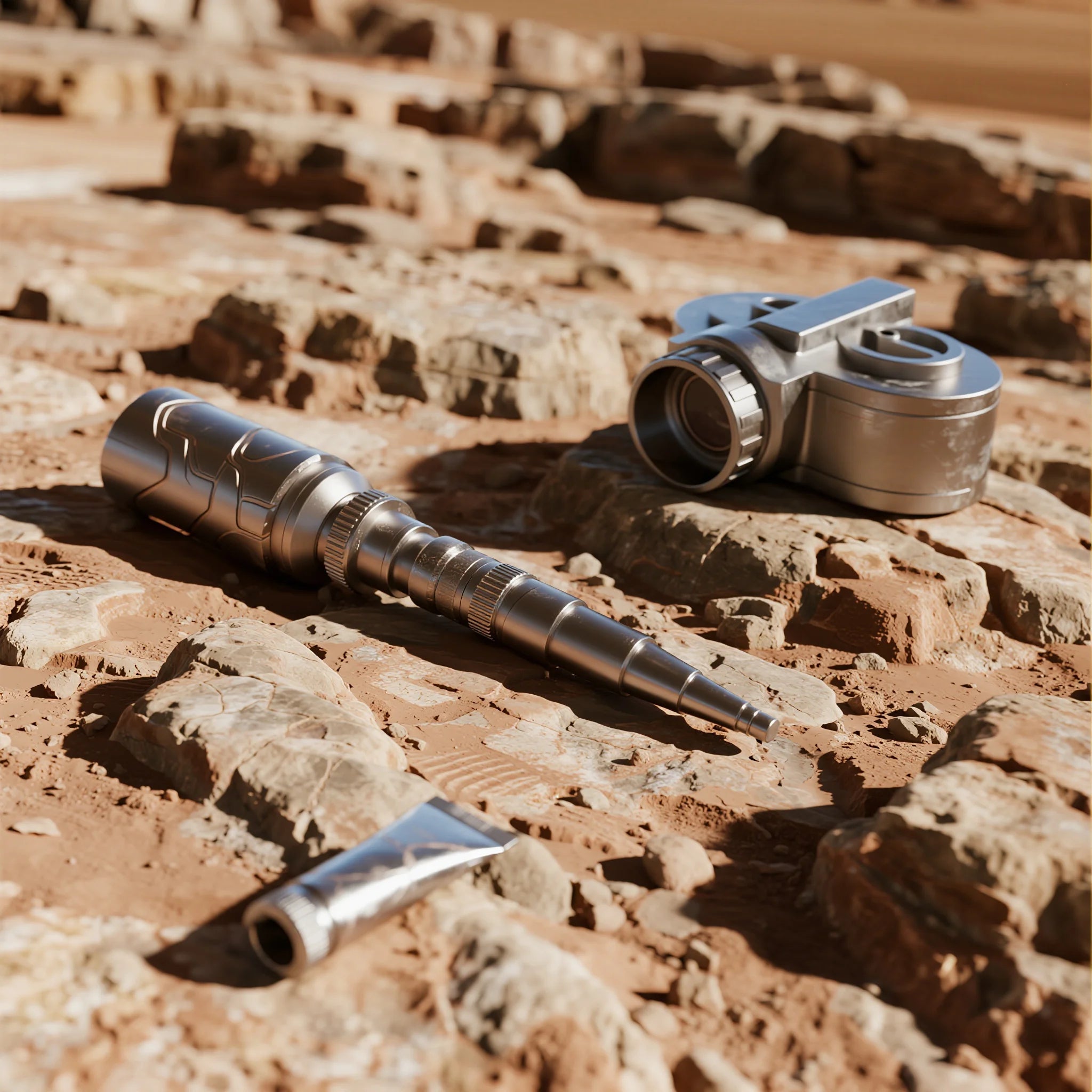 There are accessories made of titanium here