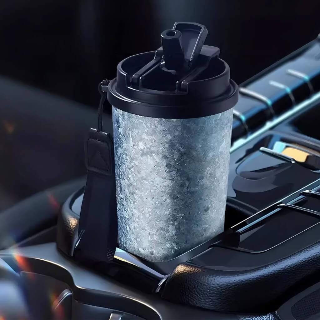 Large capacity titanium insulated coffee cup