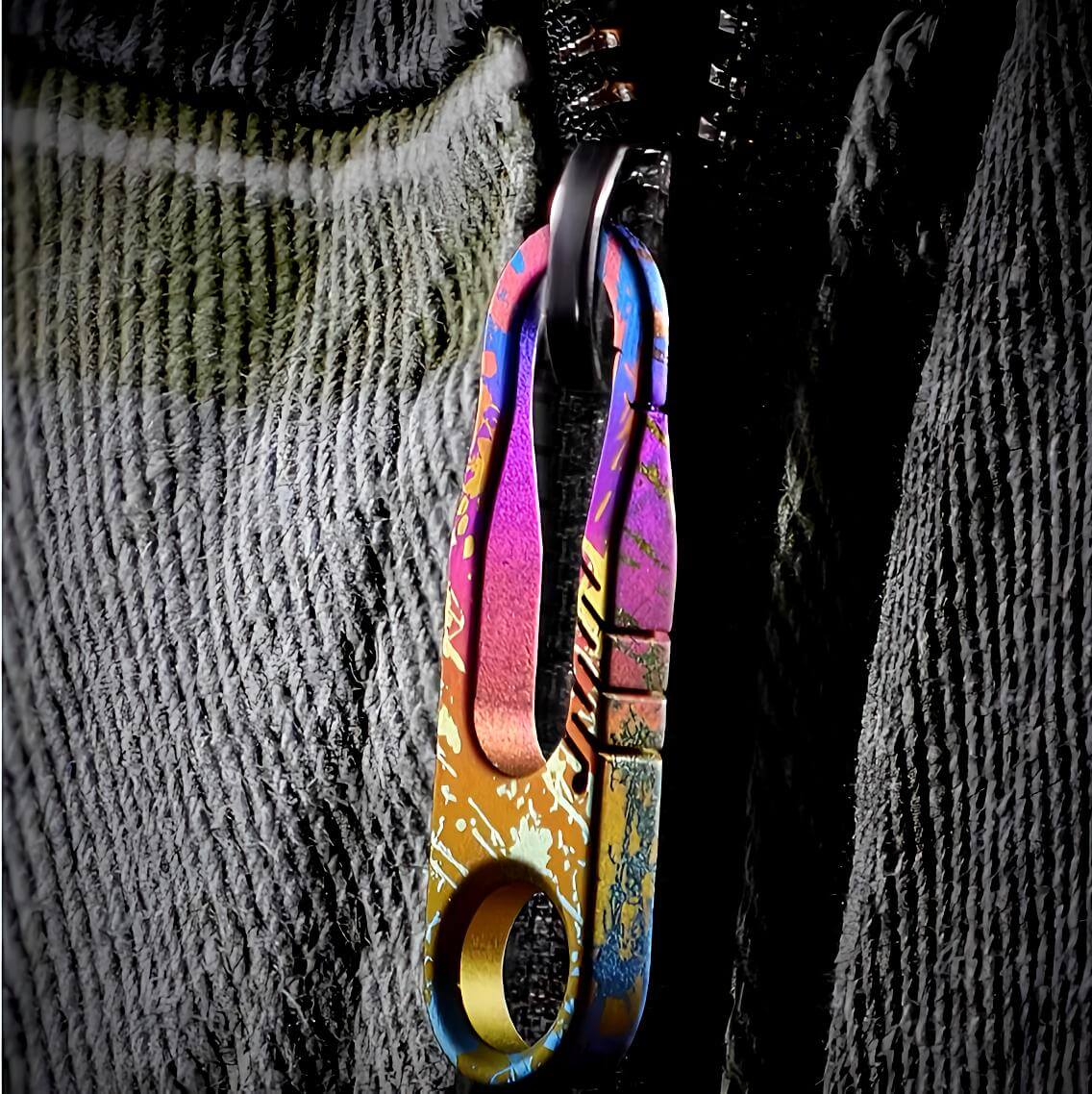 Pure titanium zipper lock