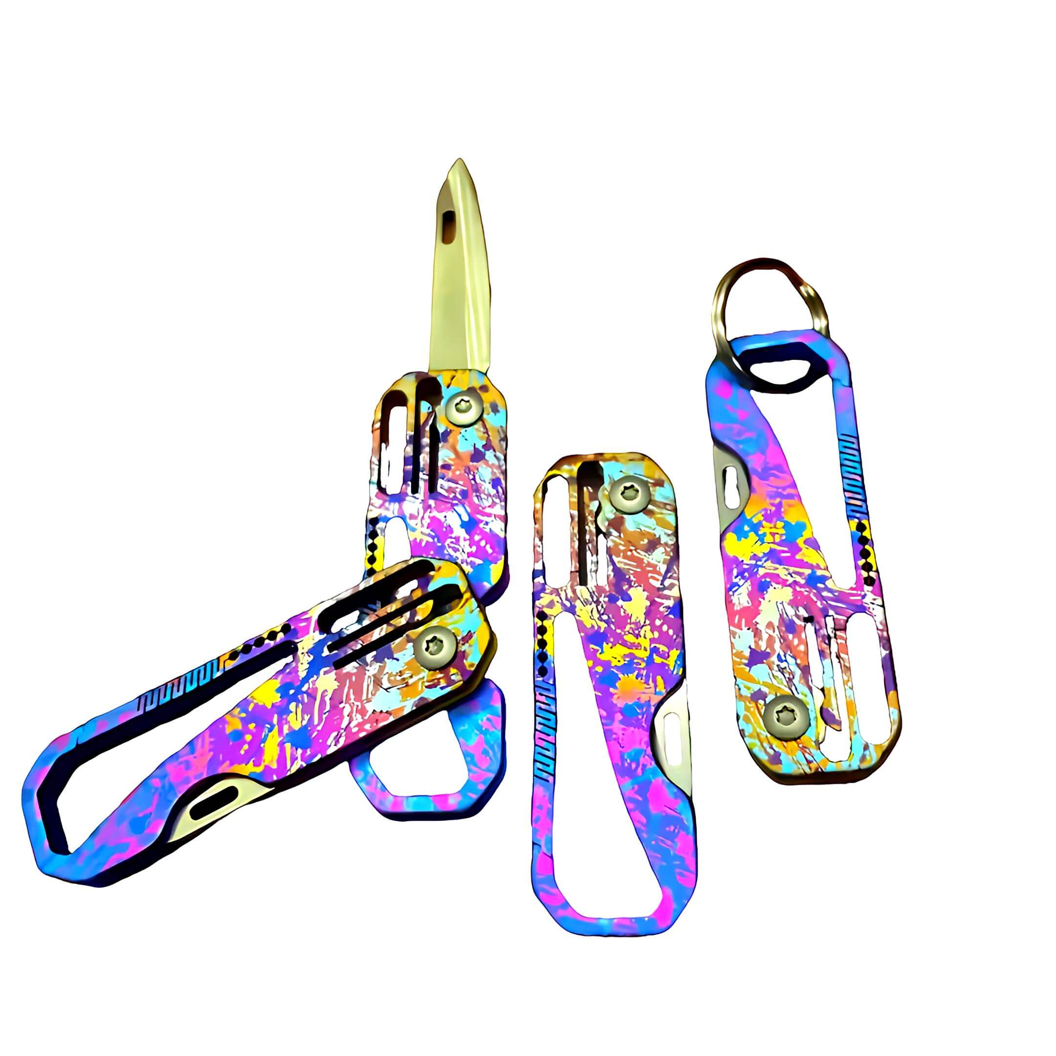 Titanium camping knife