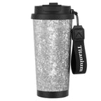 Large capacity titanium insulated coffee cup