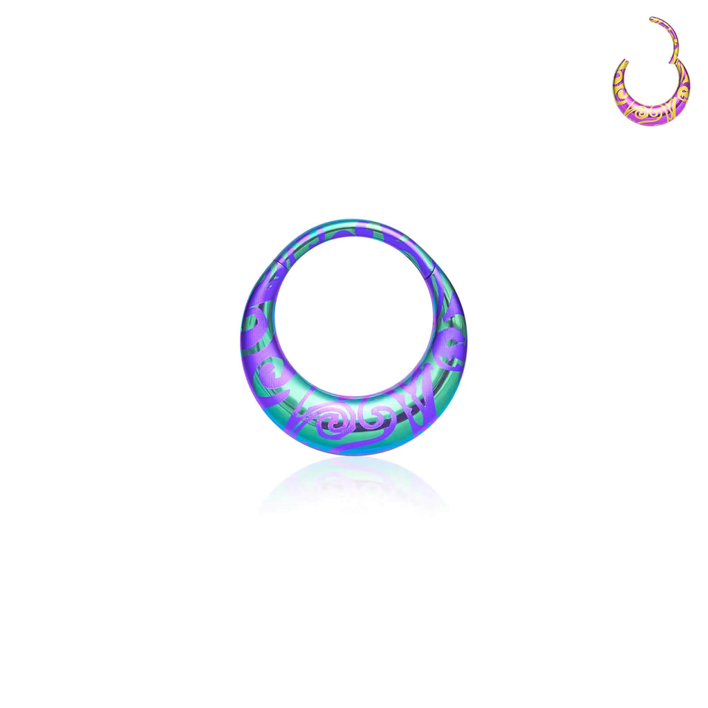 Titanium round earrings and nose rings