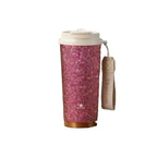 Large capacity titanium insulated coffee cup
