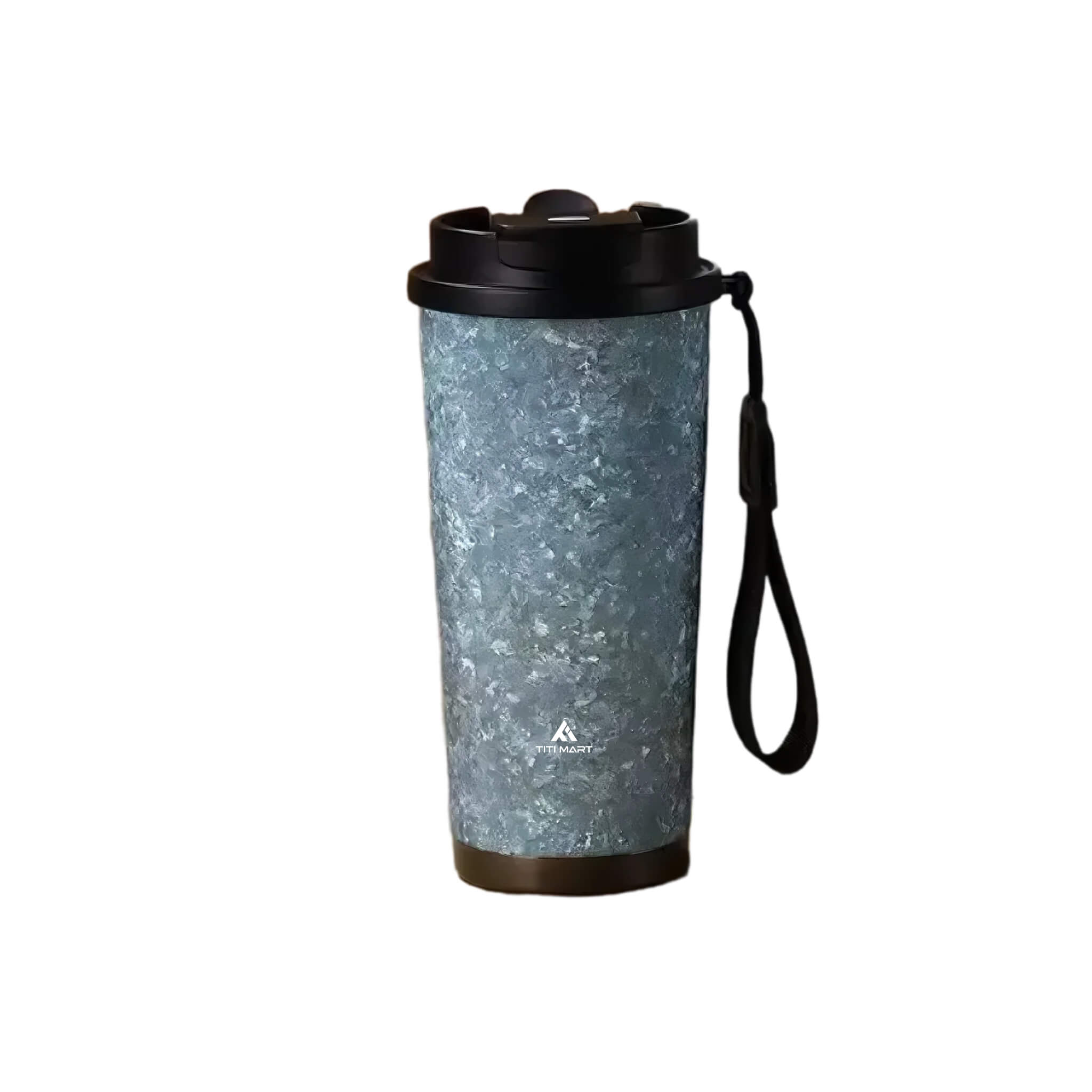 Large capacity titanium insulated coffee cup