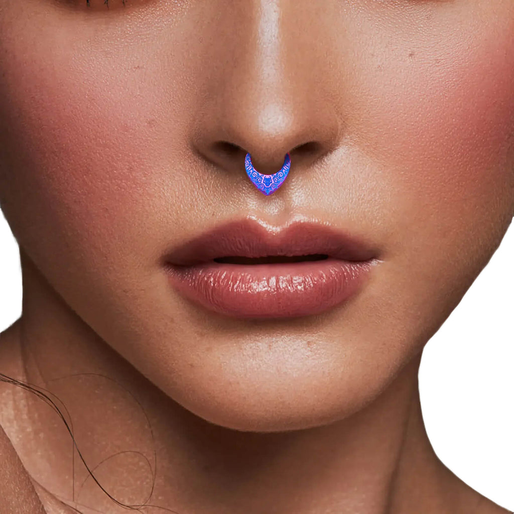 Titanium round earrings and nose rings