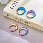 Titanium round earrings and nose rings