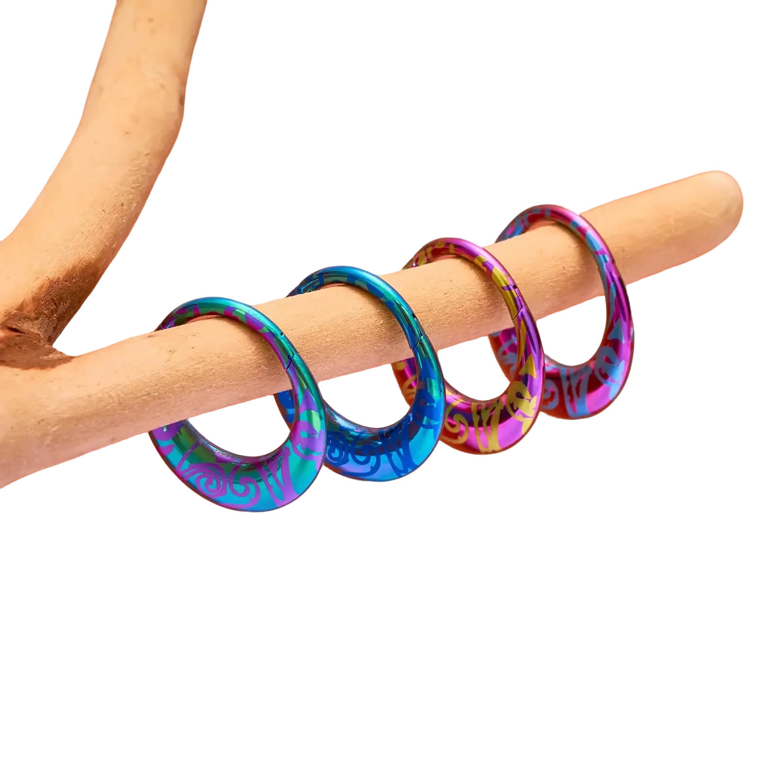 Titanium round earrings and nose rings