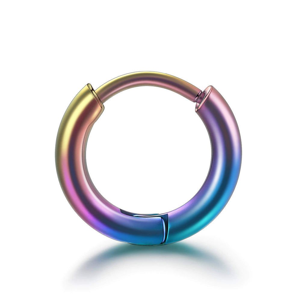 Titanium round earrings