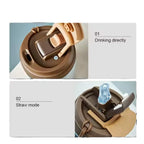 Pure titanium insulated coffee cup