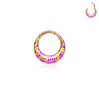 Titanium round earrings and nose rings