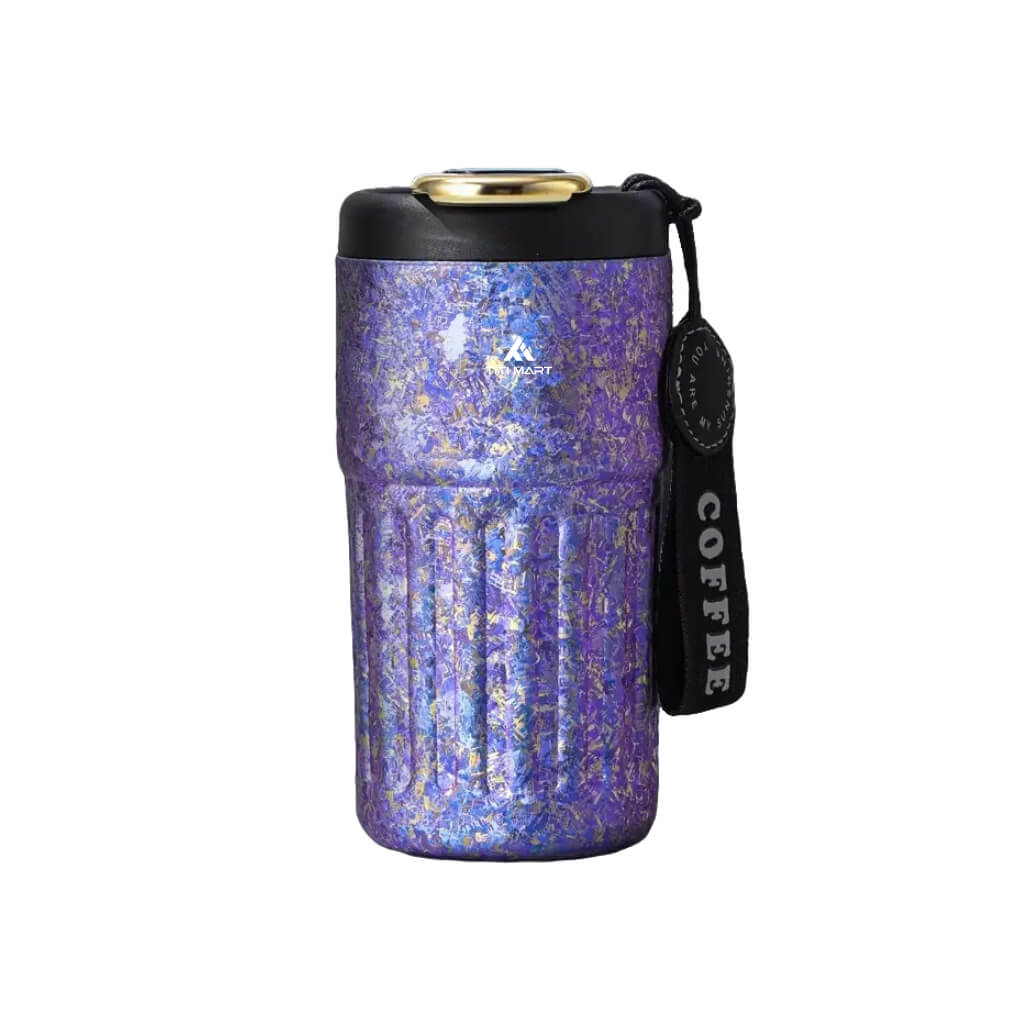 Titanium temperature display coffee cup