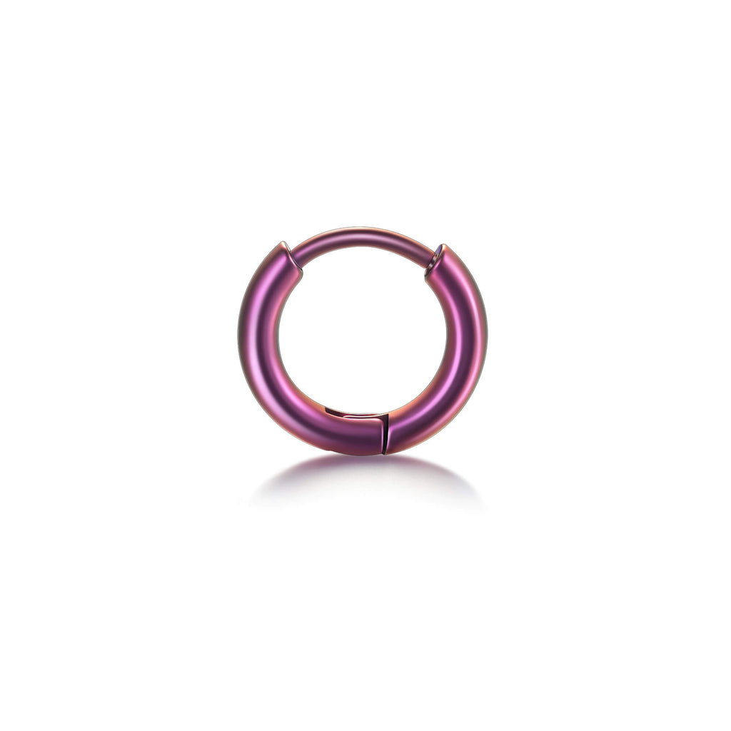 Titanium round earrings