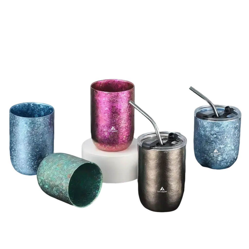Pure titanium beer cup