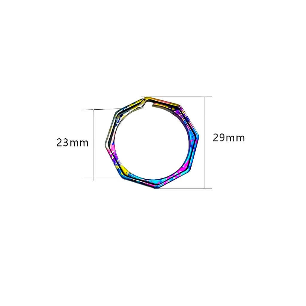 Durable titanium keychain